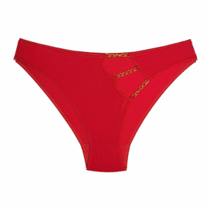 شورت فانتزی زنانه زنجیردار قرمز