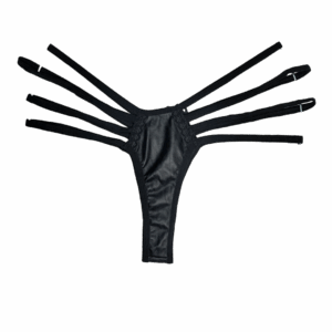 شورت لامبادا چرم مشکی بند عنکبوتی