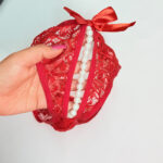 شورت لامبادا فانتزی مرواریددار