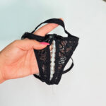 شورت لامبادا فانتزی مرواریددار