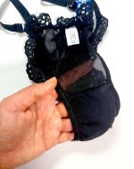 ست تورگاز ابریشمی مشکی